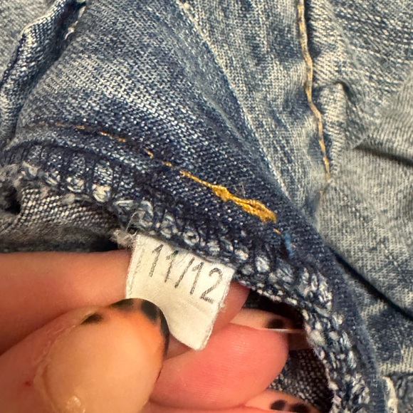 Blue Distressed Denim Skirt - Picture 5 of 5